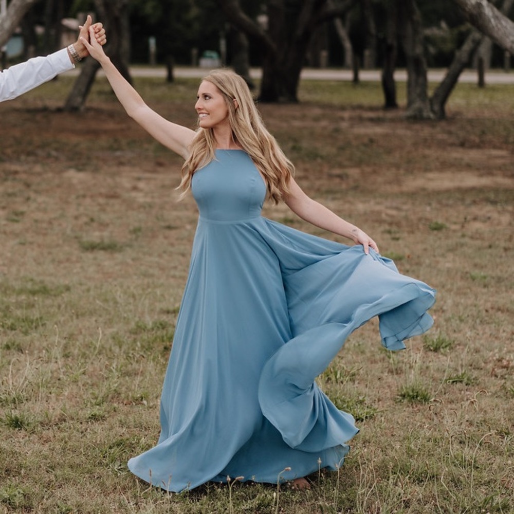 Lulus blue maxi dress